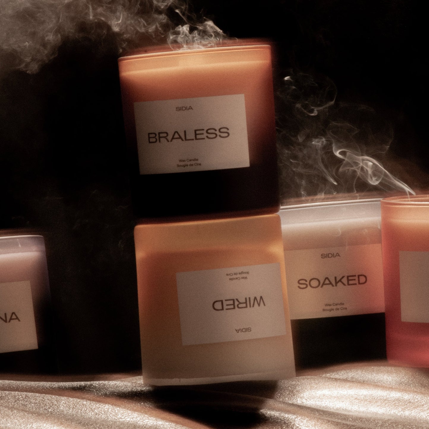The Candle Trio: BRALESS, SOAKED, WIRED